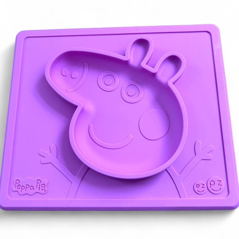 EZPZ ez pz peppa pig pink silicone placemat bowl baby toddler feeding non toxic